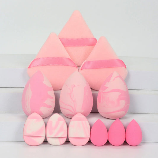 12 Pcs Dual-Color Makeup Sponges