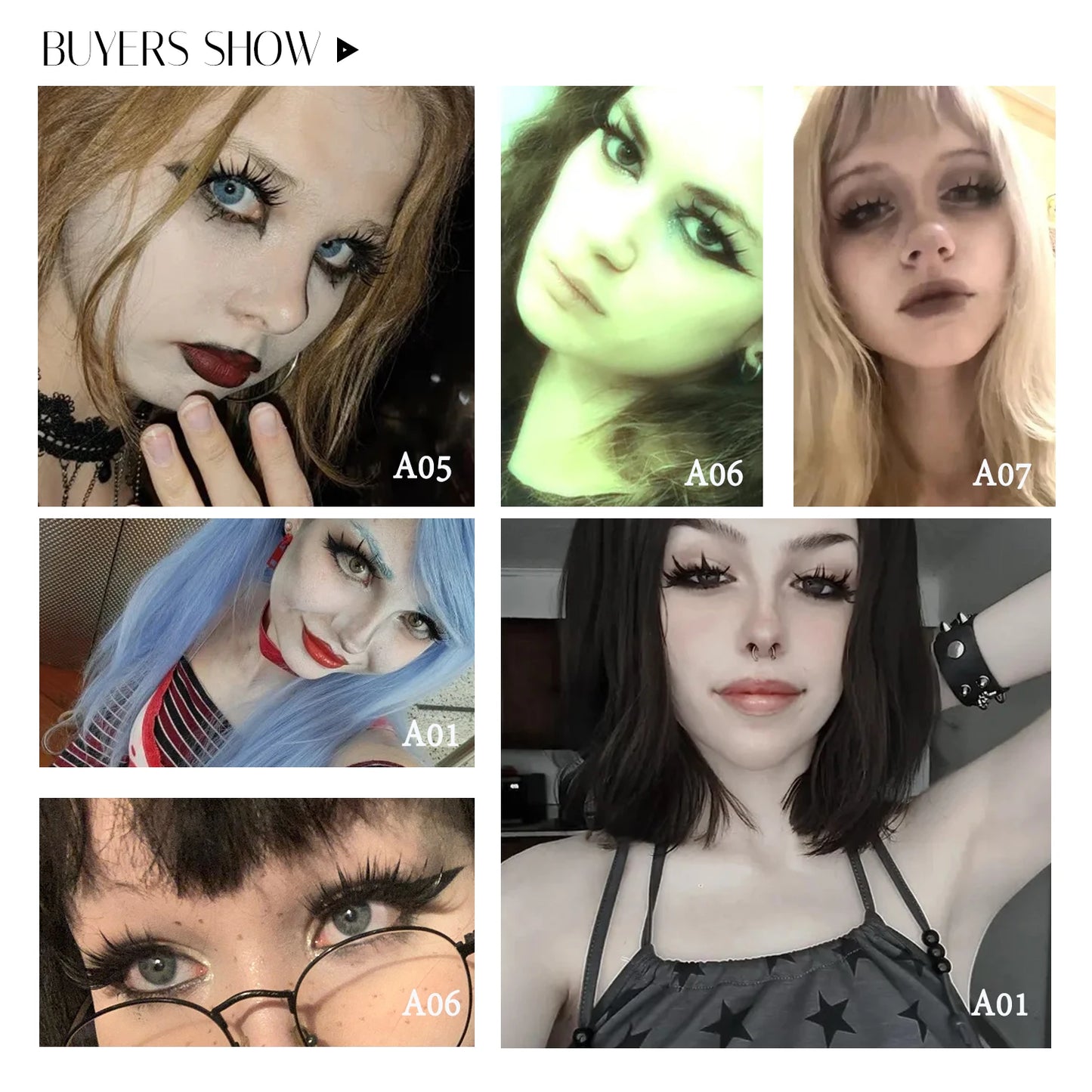RED SIREN Premium Manga Spiky Anime Lashes