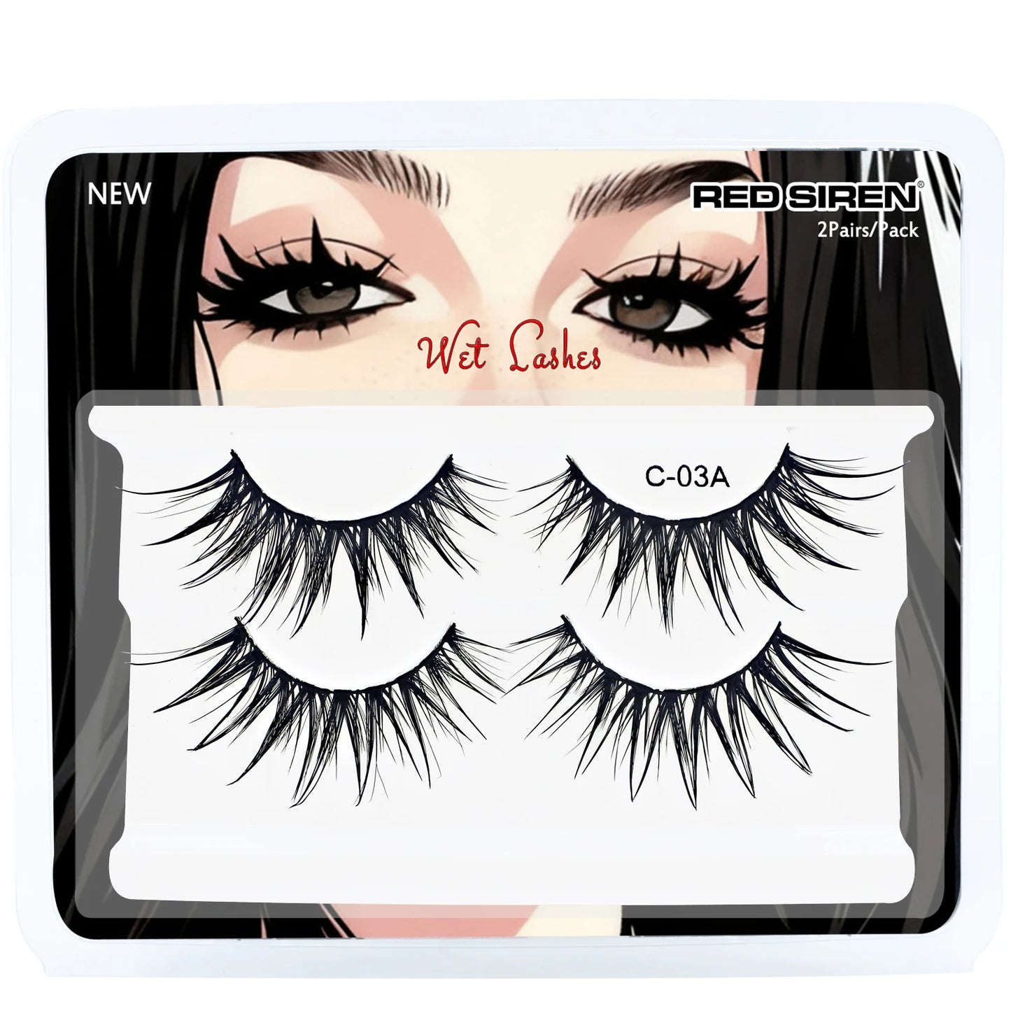RED SIREN Premium Manga Spiky Anime Lashes