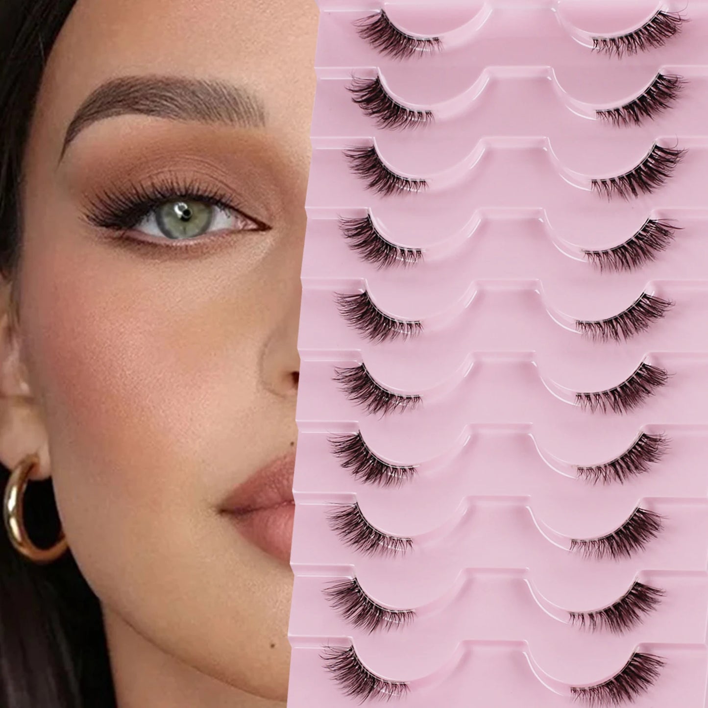 Professional 3D Natural Half-Lashes