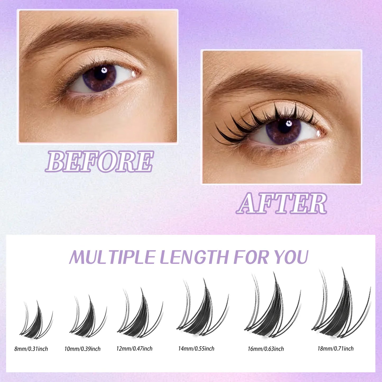 Marks Future 140-Piece Natural Cluster Lash Vault