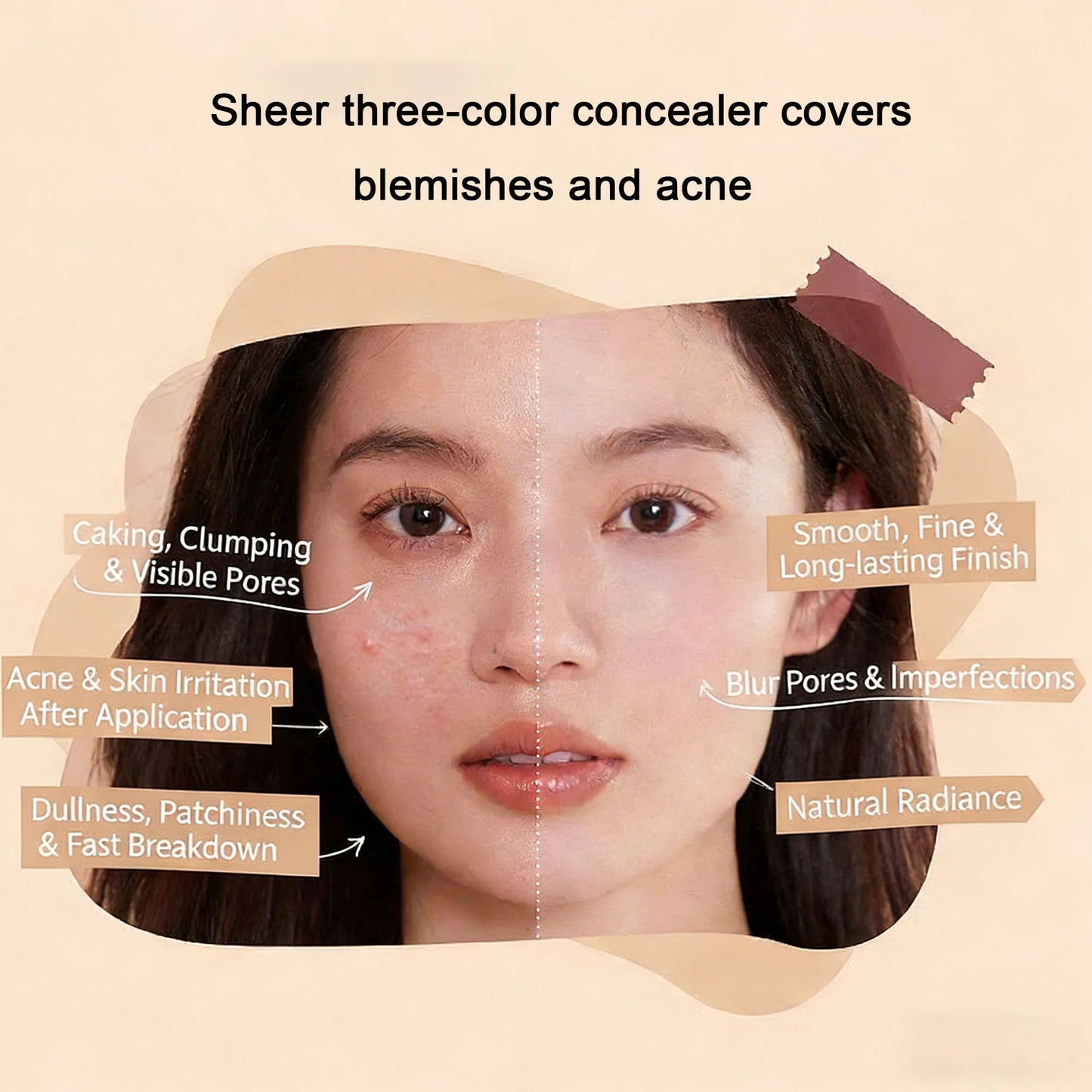 3-Color Professional Concealer Palette