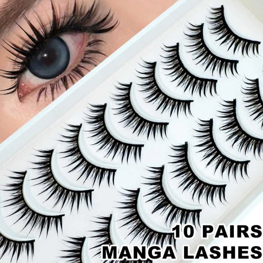 10-Pair "Little Devil" Thai-Style Cat Eye Lashes