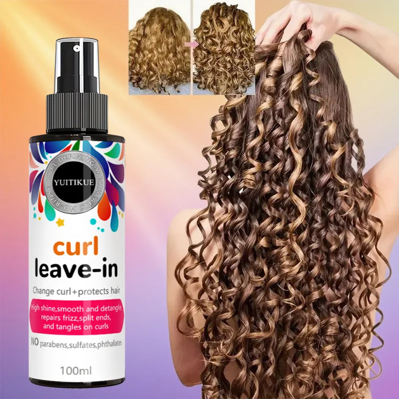 Curl defining leave-in spray