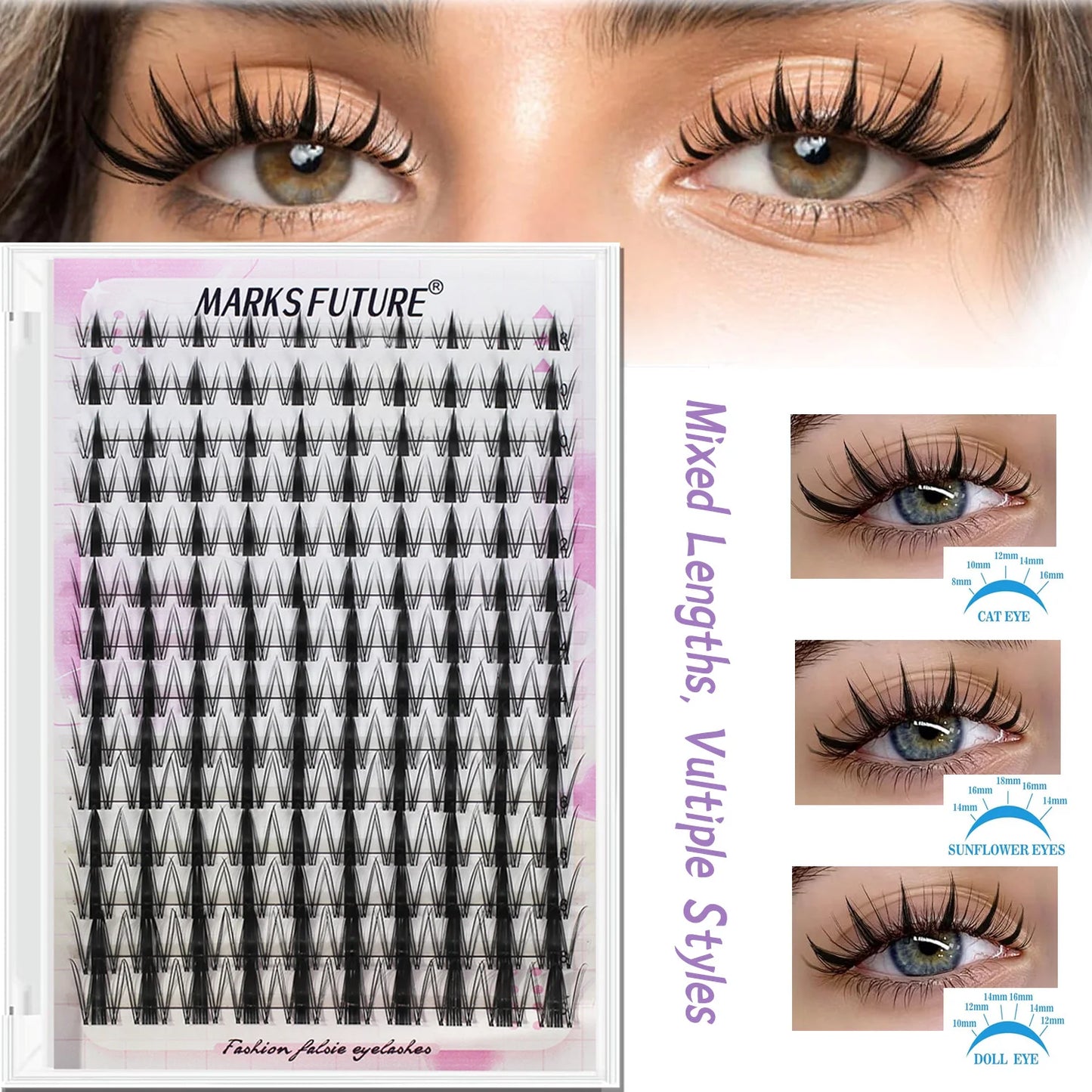 Marks Future 140-Piece Natural Cluster Lash Vault