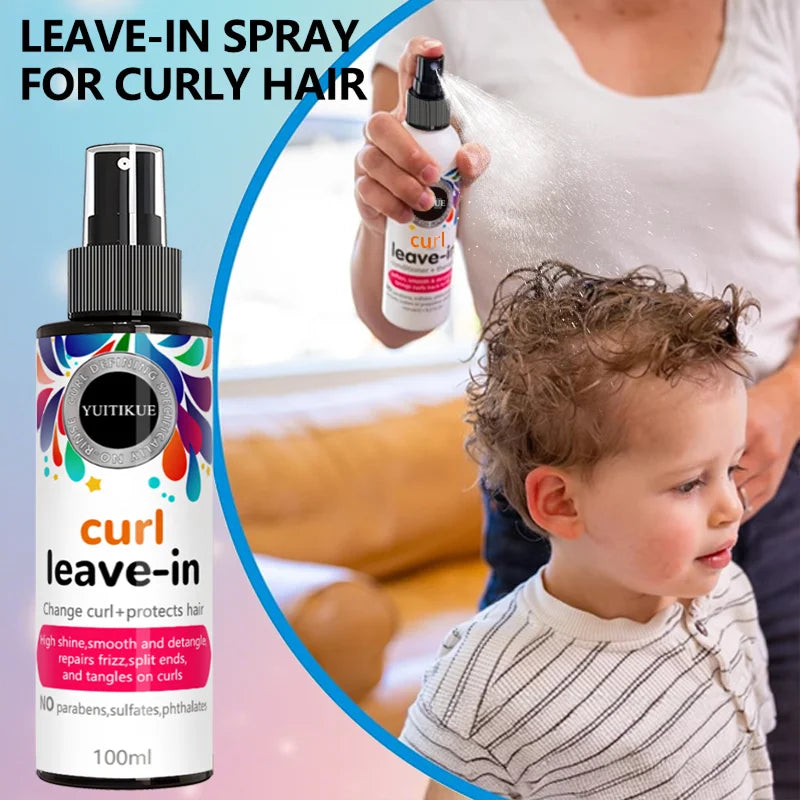 Curl defining leave-in spray