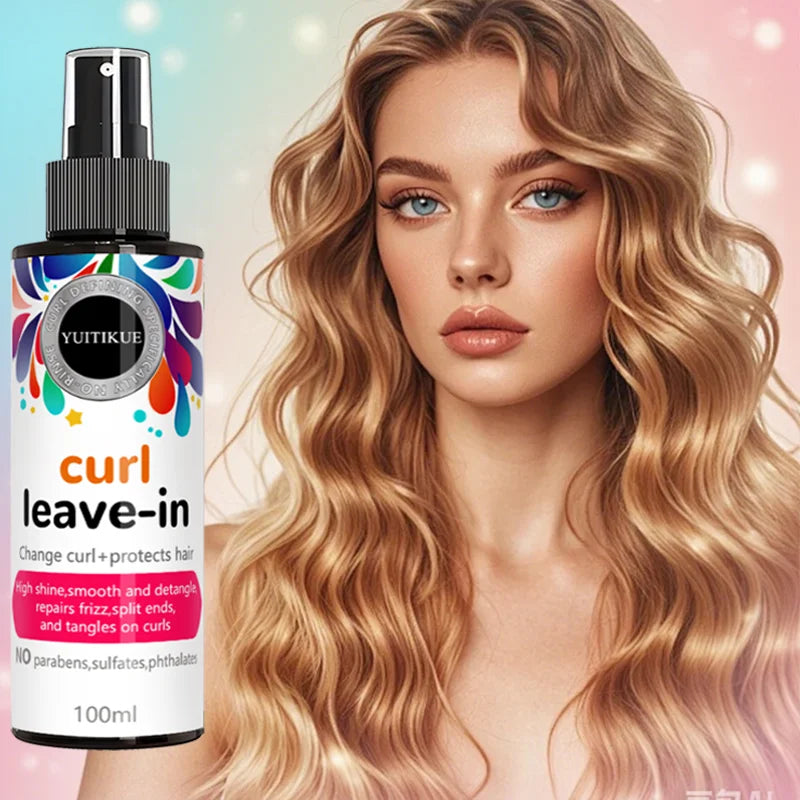 Curl defining leave-in spray