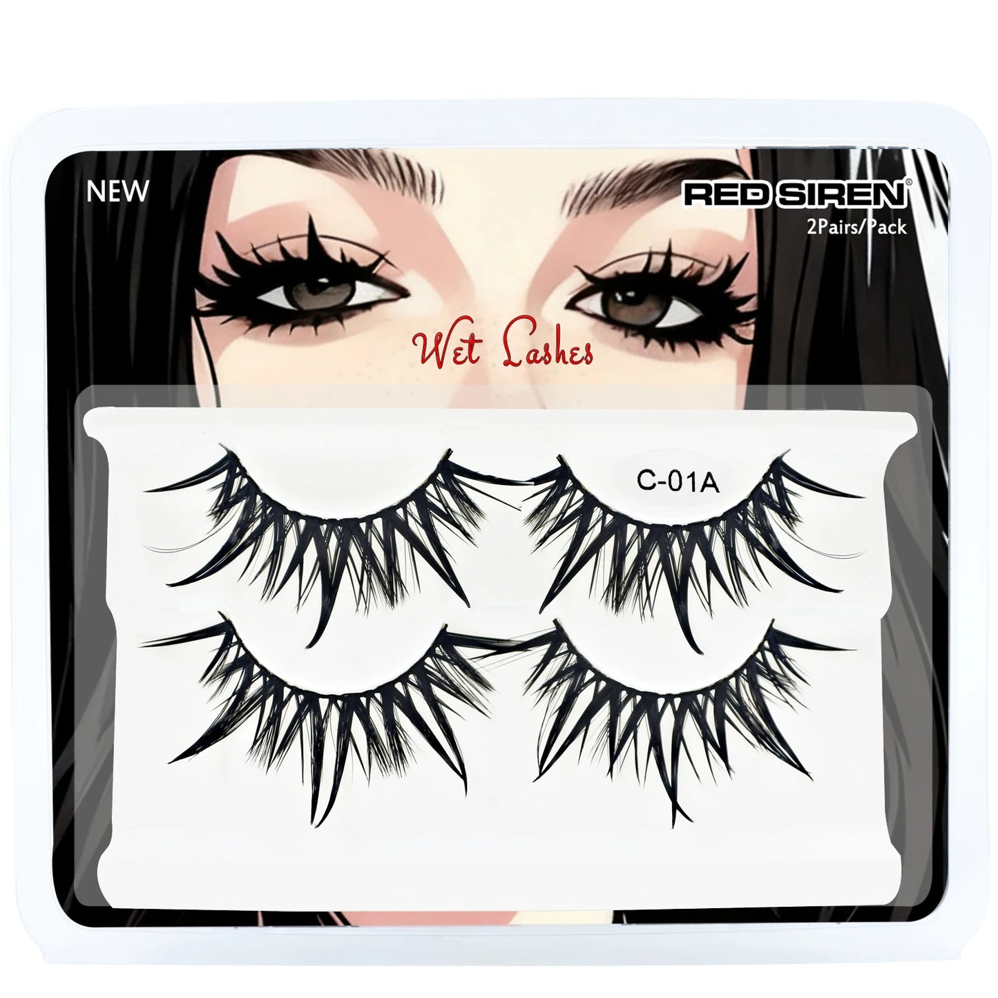 RED SIREN Premium Manga Spiky Anime Lashes