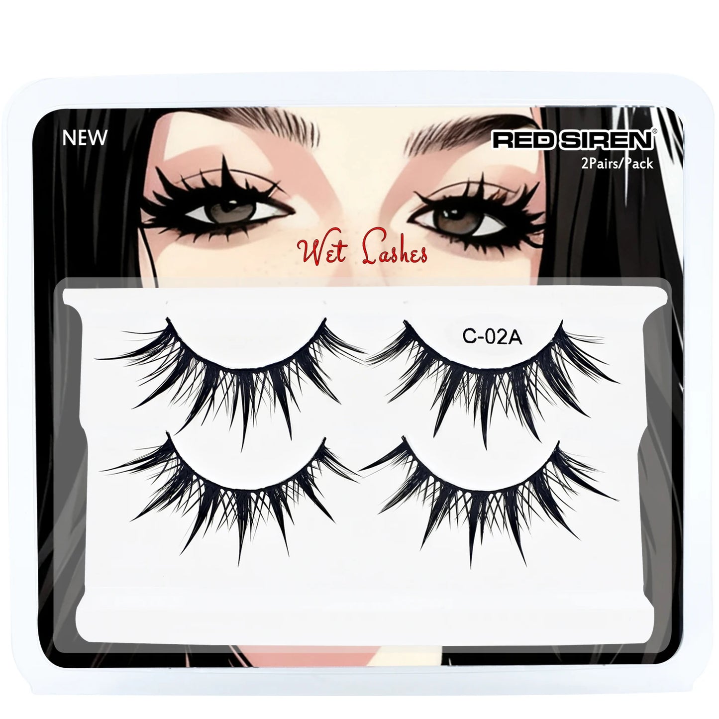 RED SIREN Premium Manga Spiky Anime Lashes