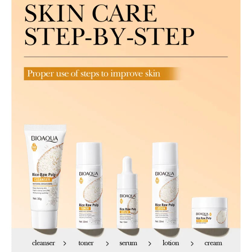 BIOAOUA Rice Face Brightening Set