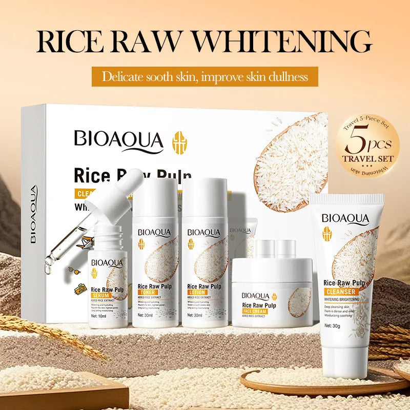 BIOAOUA Rice Face Brightening Set