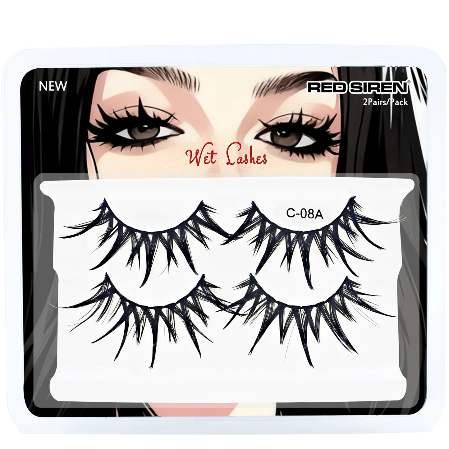 RED SIREN Premium Manga Spiky Anime Lashes