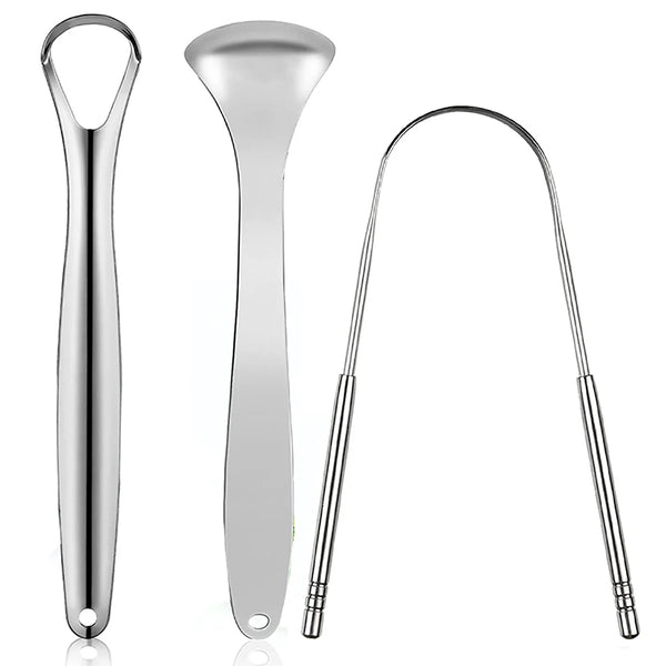 Premium Metal Tongue Scraper