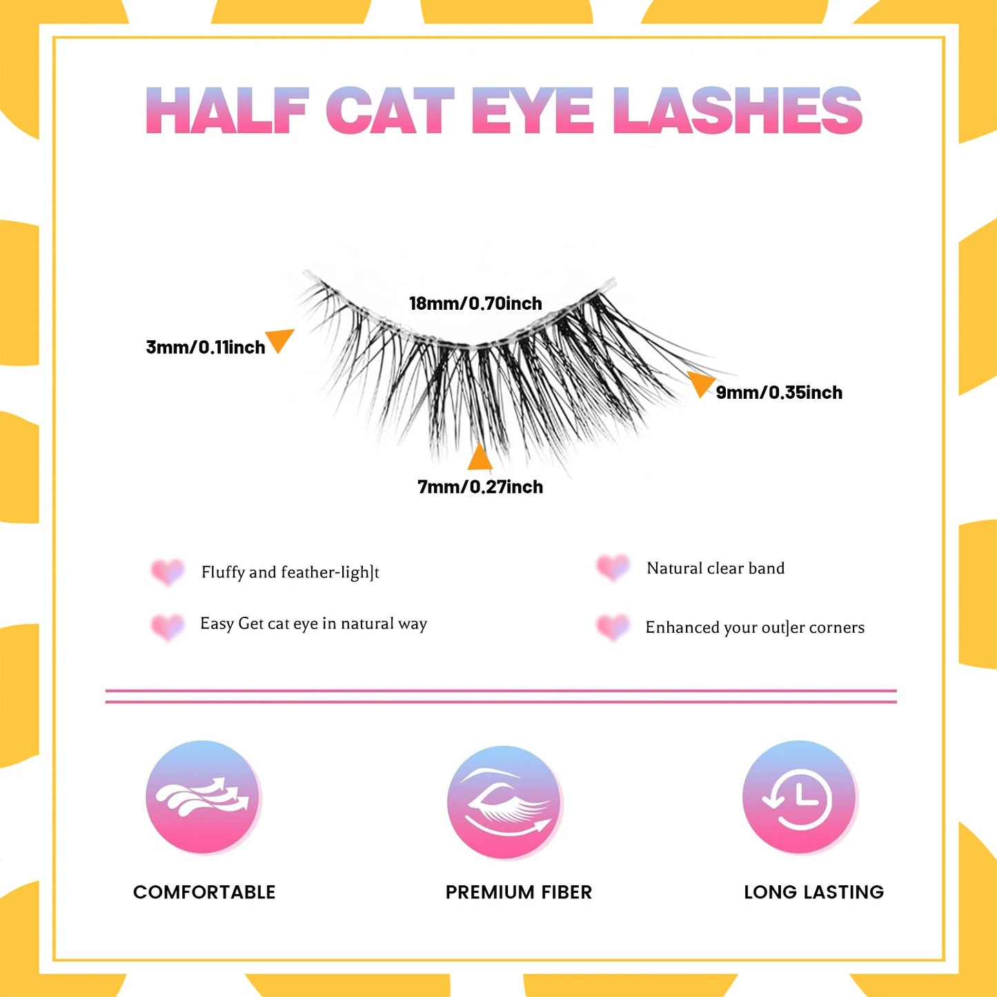 Professional 3D Natural Half-Lashes