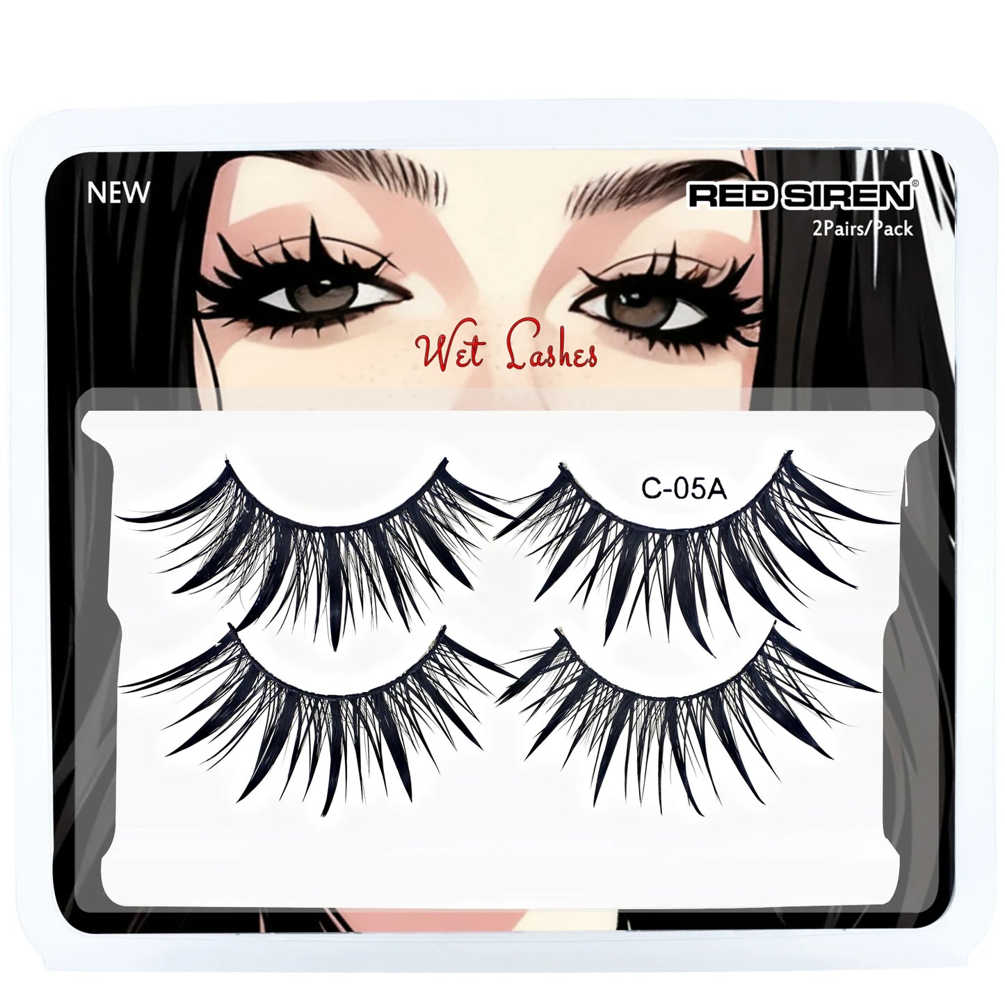 RED SIREN Premium Manga Spiky Anime Lashes