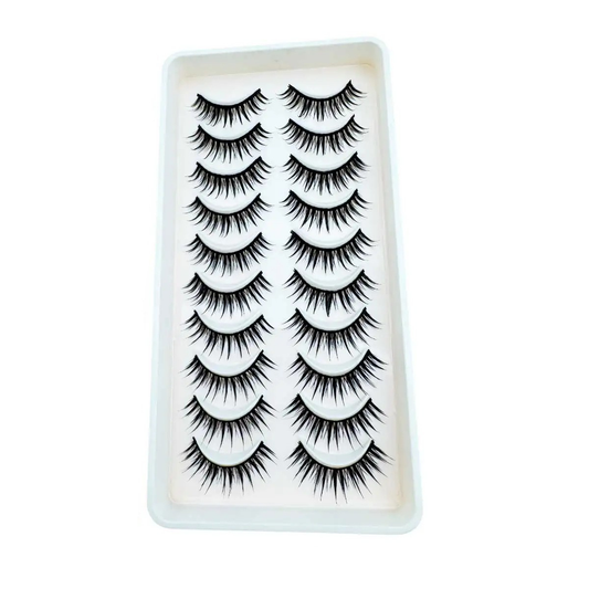 10-Pair "Little Devil" Thai-Style Cat Eye Lashes