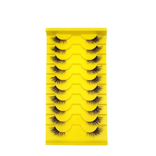 Professional 10-Pair Elegant Winged Lashes